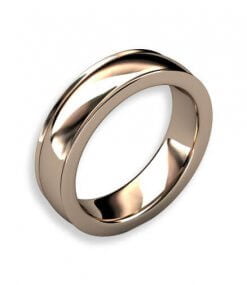 förlovningsring i 18 k rött guld