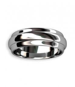 blank bred vitguldsring