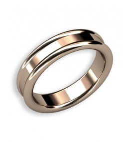 förlovningsring med mjuka kanter
