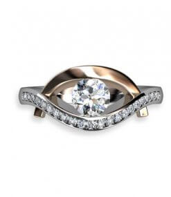 kärlekens öga - handgjord briljantring