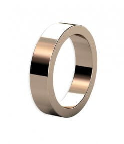 Flack förlovningsring rödguld