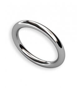 vitguldsring slät med rund profil