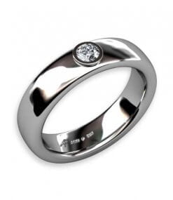 diamantring vitguld 0.12 ct