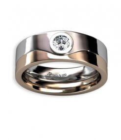 2 färgad bred enstensring