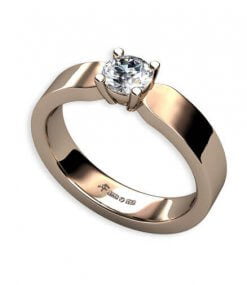 enstensring rött guld 0.40 ct