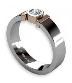 enstensring vitt och rött guld