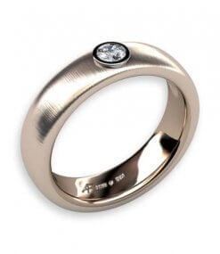 frostad slät ring med diamant