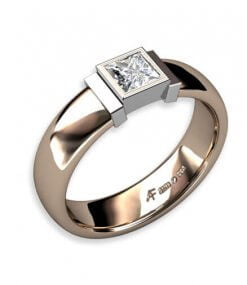 enstensring med prinsess slipad diamant 0.45 ct tw, vs