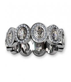 eternity alliansring i vitguld