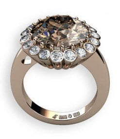 rosettring i 18 k rödguld