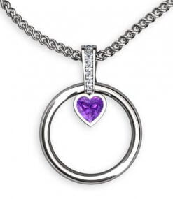 ametist vigselringshängare