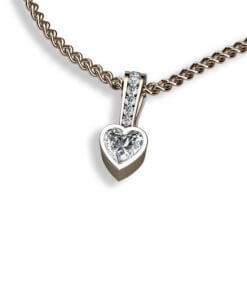 härtslipad diamant hängsmycke