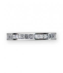 alliansring med kanalinfattade prinsesser 15 x 0.05 ct