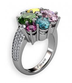 candy - ring i vitguld