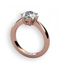 enstensring roseguld med diamant