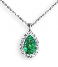 droppslipad peridot hängsmycke