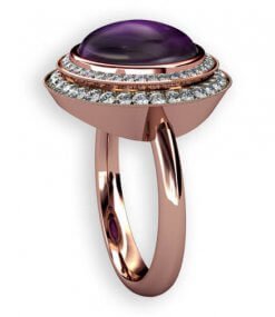 roseguld 18k ametist