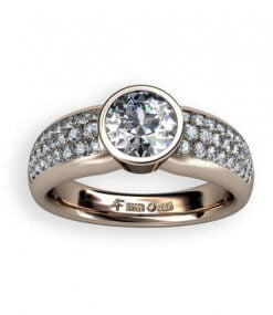 lordring med paveinfattade briljanter