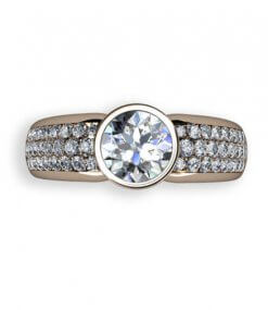 0.80 ct briljantslipad diamant