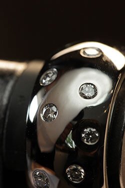 polerad, rodierad alliansring