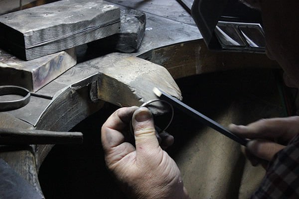 finishering av armring