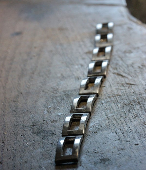 armbandslänkar i vitguld