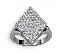 vitguldsring med briljanter