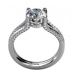 vitguldsring med briljanter