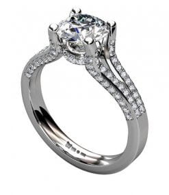 diamantring i platina