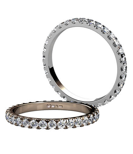 alliansringar i vitguld