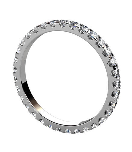 helalliansring med diamanter