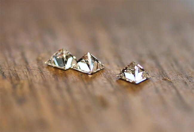 prinsess slipade diamanter