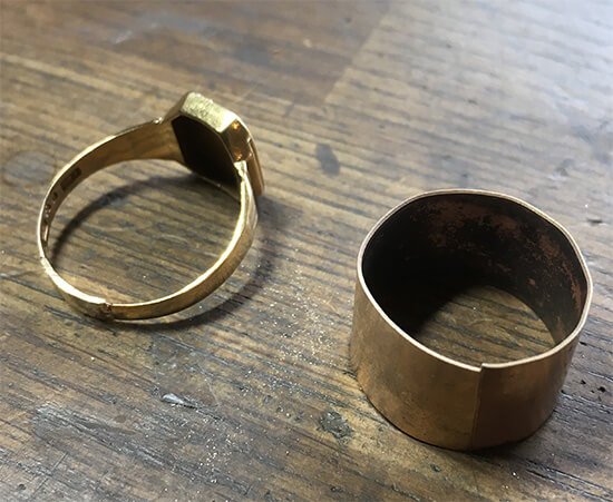 förbottning av klackring