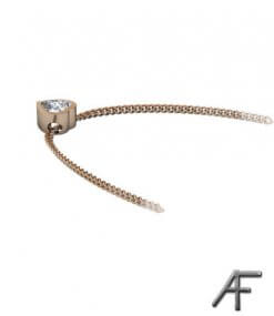 diamond heart 18 k gold