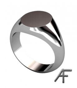 klackring oval vitguld