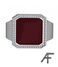 klackring med sten och diamanter