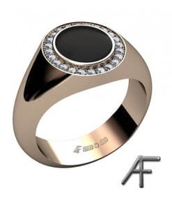 klackring onyx diamanter