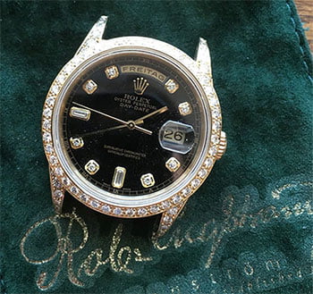 rolex guld och diamanter