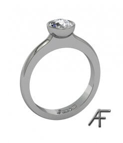 enstensring i 18 k vitguld christina