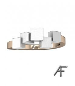 vitguld och rödguld cube