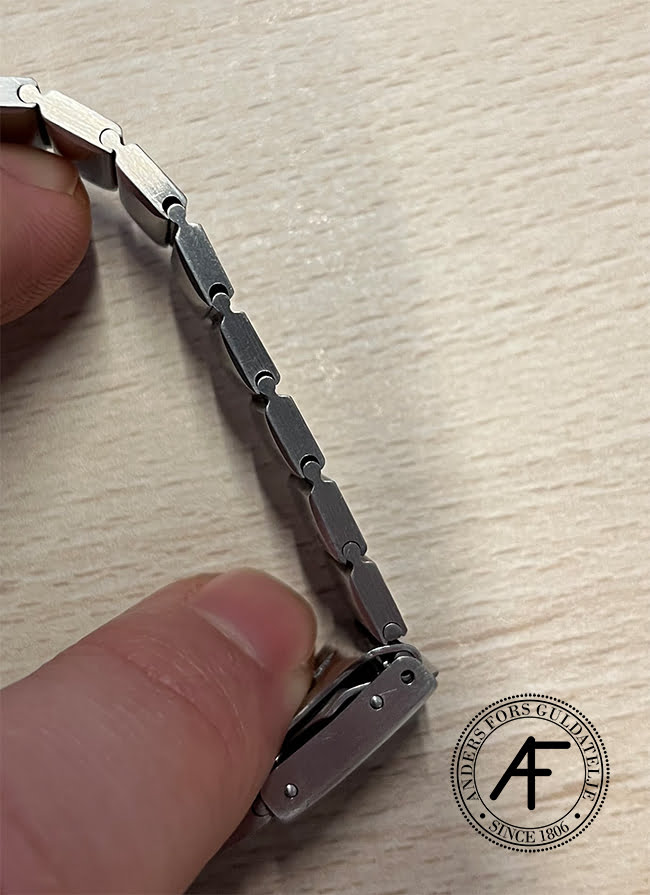 slitna länkar Cartier Santos i stål