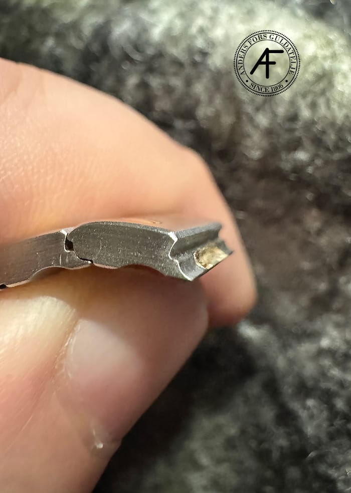 the solder has broken