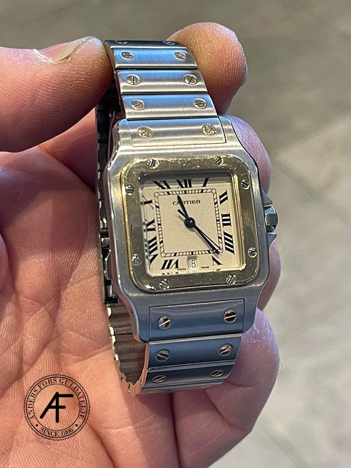 front side cartier santos